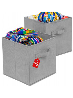 Zestaw 2 x pudełko do przechowywania ubrań lub zabawek