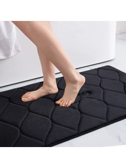 Dywanik łazienkowy czarny Gruby Miękki