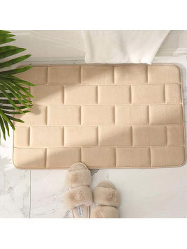 Dywanik łazienkowy beżowy Gruby Miękki