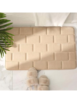 Dywanik łazienkowy beżowy Gruby Miękki