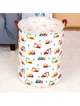 Kosz na zabawki dla chłopca roboty budowlane