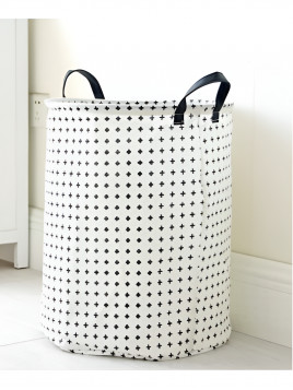 Kosz na pranie z rączkami do łazienki składany