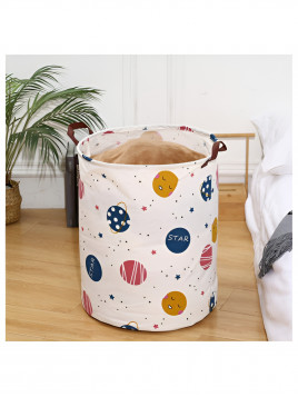 Kosz na zabawki ze wzorem planet układu słonecznego