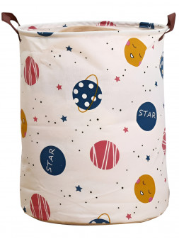 Kosz na zabawki ze wzorem planet układu słonecznego