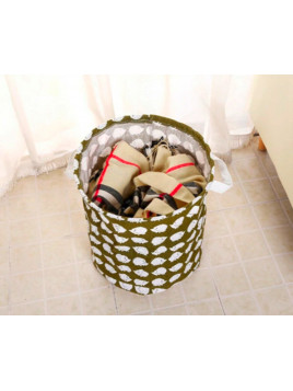 Kosz na pranie oraz na zabawki ubarwiony wzorem jeży