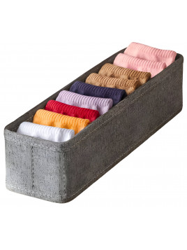 Wąski organizer na bieliznę i skarpetki do szuflady szary