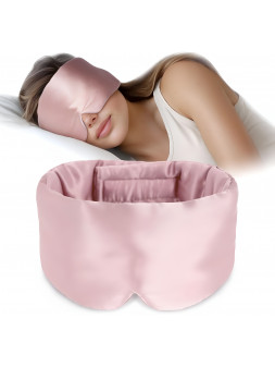 Opaska Do Spania JEDWAB Maska Zaciemniająca Regulowana Jakość PREMIUM