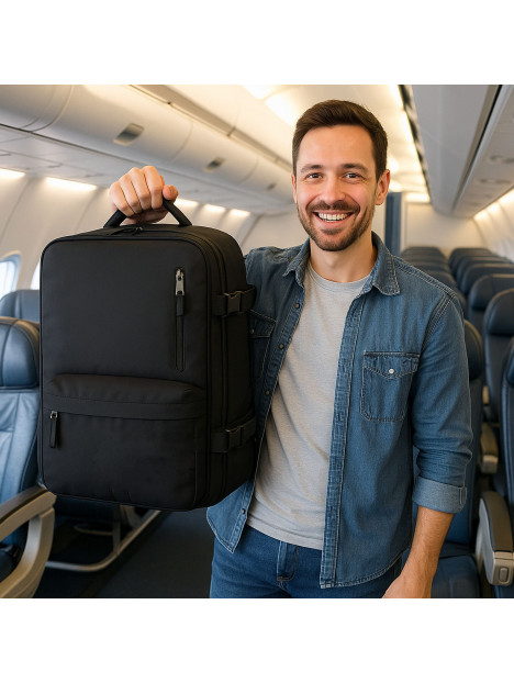 PLECAK RYANAIR 40x20x25 DO SAMOLOTU PODRÓŻNY BAGAŻ PODRĘCZNY KABINOWY MOCNY