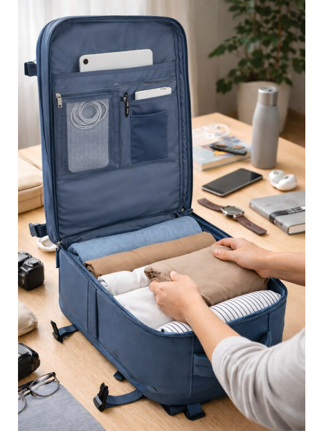 PLECAK RYANAIR 40x20x25 DO SAMOLOTU PODRÓŻNY BAGAŻ PODRĘCZNY KABINOWY MOCNY