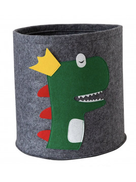 Okrągły kosz na zabawki dla dziecka - filcowy