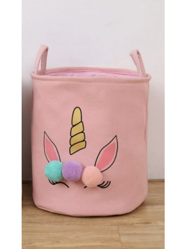 Kosz na zabawki dla dziewczynki - jednorożec